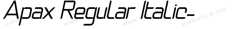 Apax Regular Italic字体转换